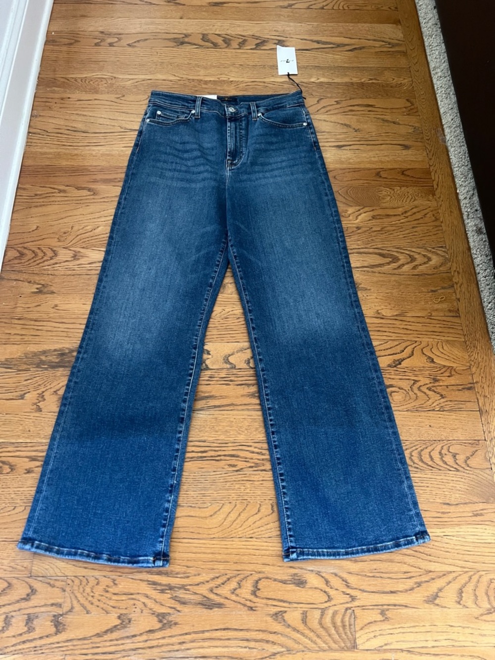 Seven for mankind Alexa trouser  Wide-Leg Women's Jeans in Dark Blue size 31